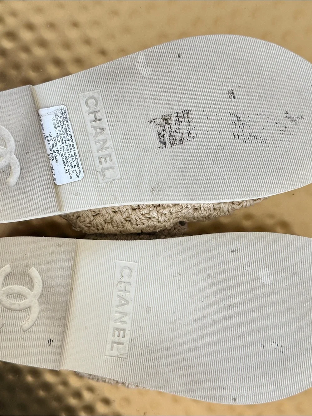 CHANEL SS25 l Crochet Dad Sandals l 38 l GHW